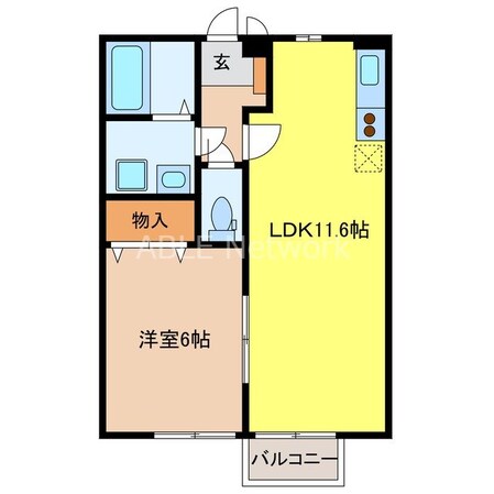 アムール上峰の物件間取画像